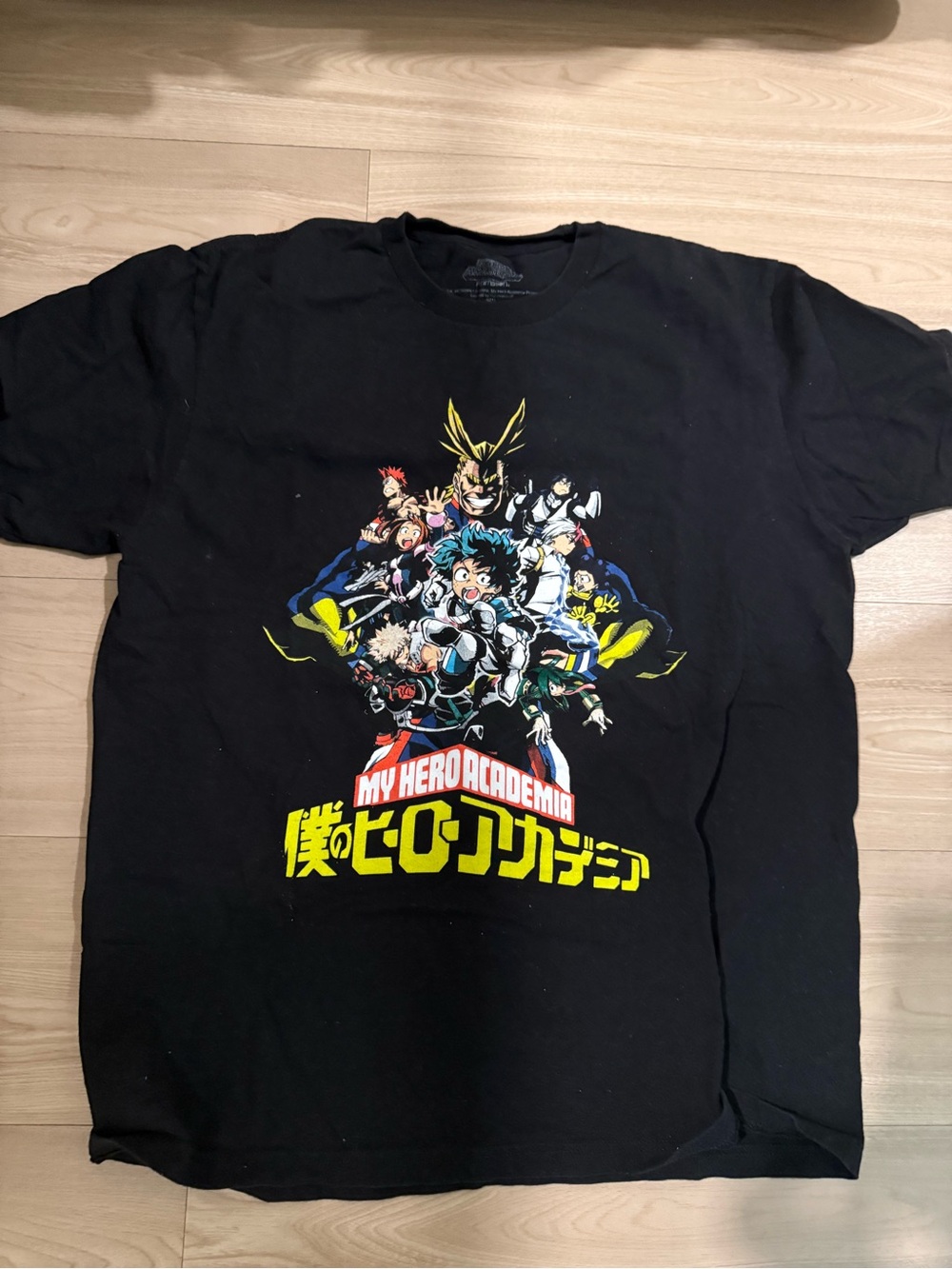 Black My Hero Academia Graphic Tee - Anime Crewneck
